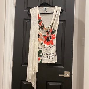 Vintage Marciano asymmetrical top